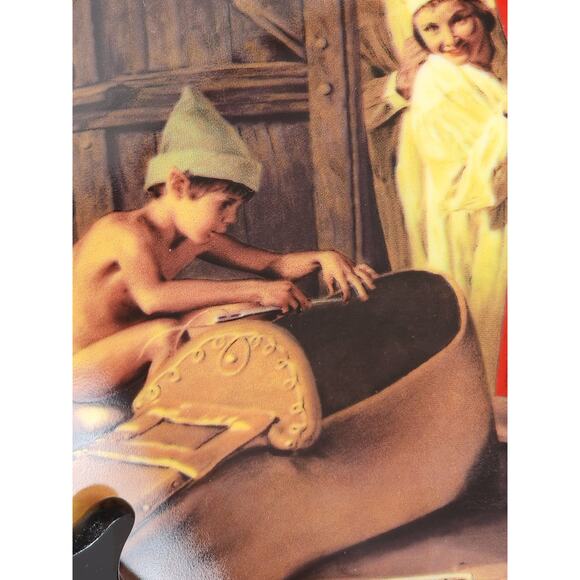 Grimm's Fairy Tales Elf Shoemaker Year 1983 Porcelain 7 3/4" Plate Wall Decor - Picture 3 of 14